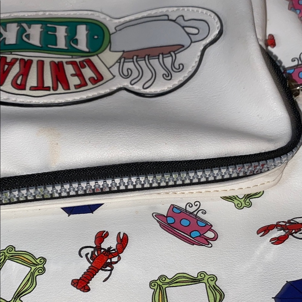 FRIENDS White and Red Backpack with Iconic Design-rare! - Picture 6 of 7